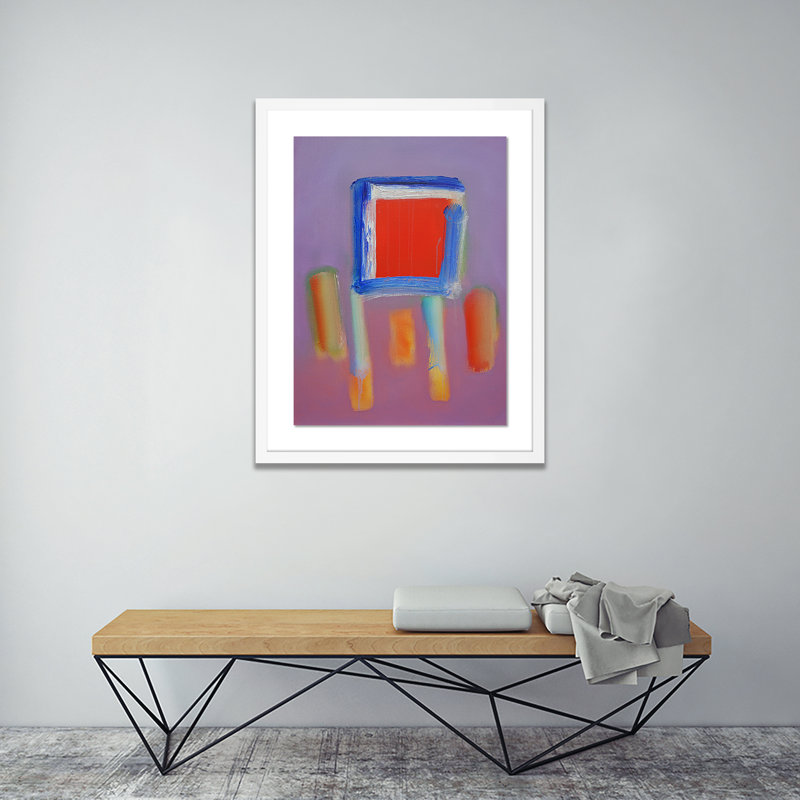 Red Carpet II Print by Charles Stuart, White, 40" H x 31" W x 2.5" D