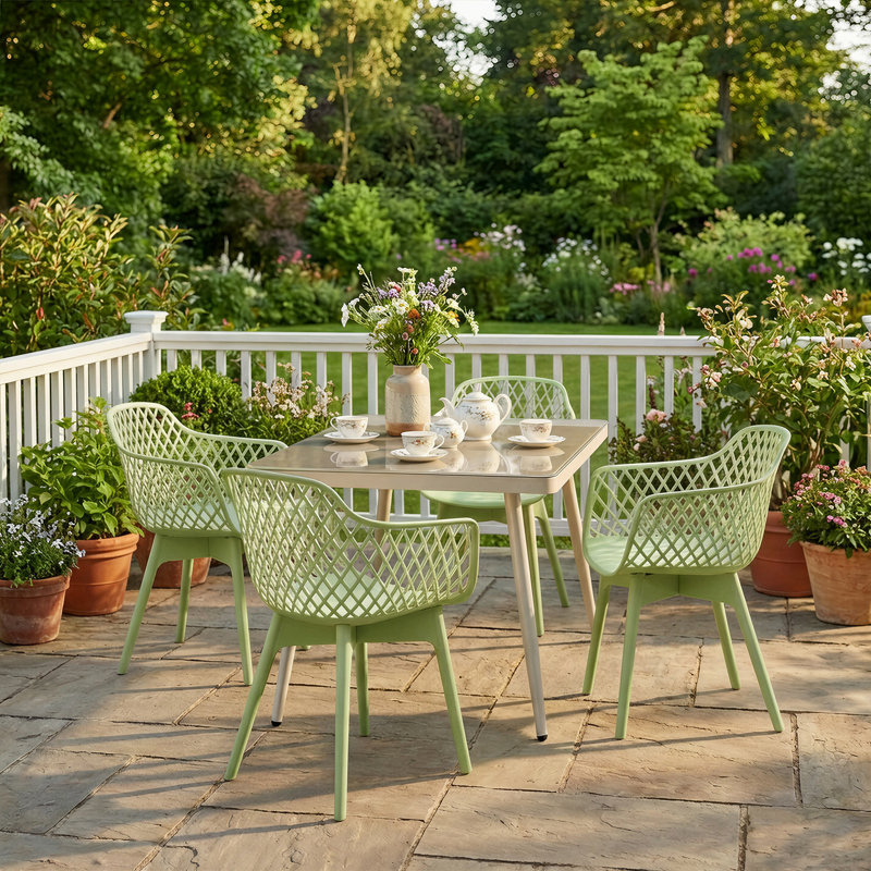 Patio Dining Armchair, Green