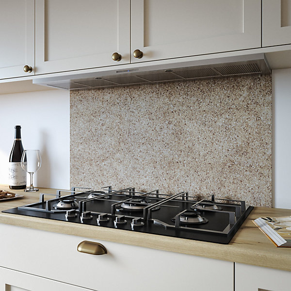 Natural Terrain Aluminium Kitchen Splashback, 80 cm x 60 cm