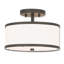 Plafonnier semi-encastré en tissu Enda-88400140-88400141-88400144