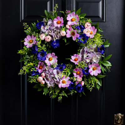 Faux Hydrangea Wreath