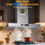 Range Hood 900Cfm, 4-Speed Wall Mount Range Hood With Touch Control & Gesture Sensing Stainless Steel Kitchen Stove Vent Hoods With 2 Led Lights-125480980