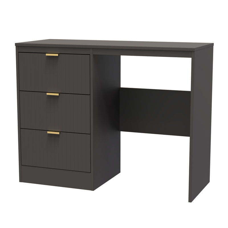 Berklie 3 Drawer Vanity (Ready Assembled), Graphite