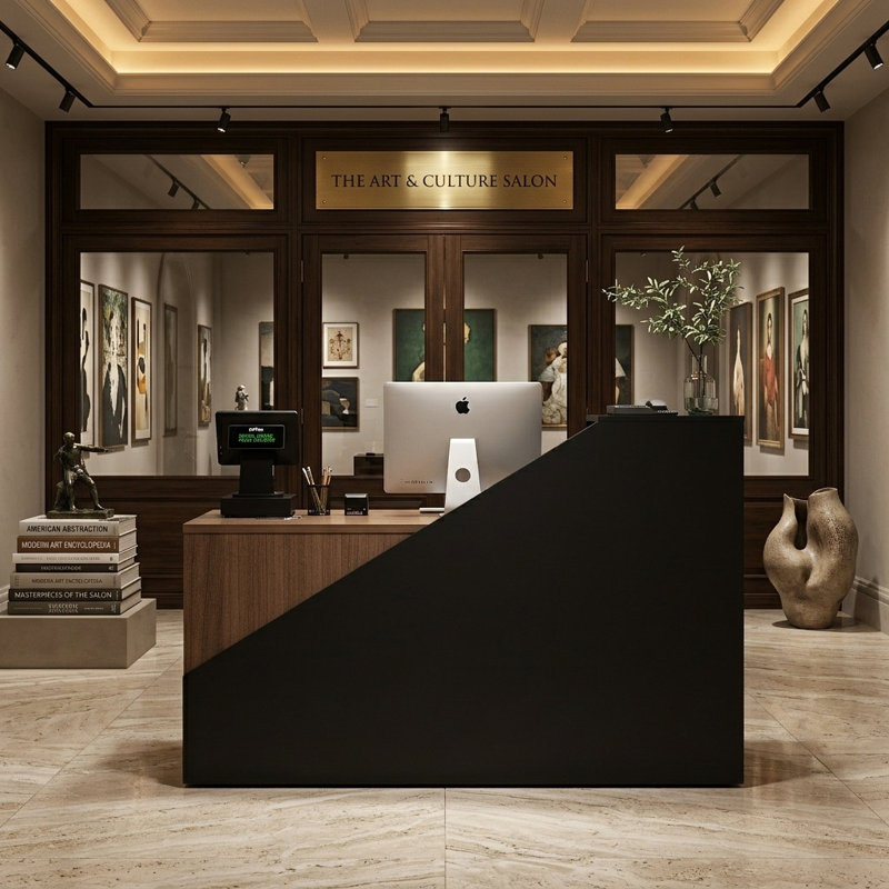 Nete Manufactured Wood Reception Desk