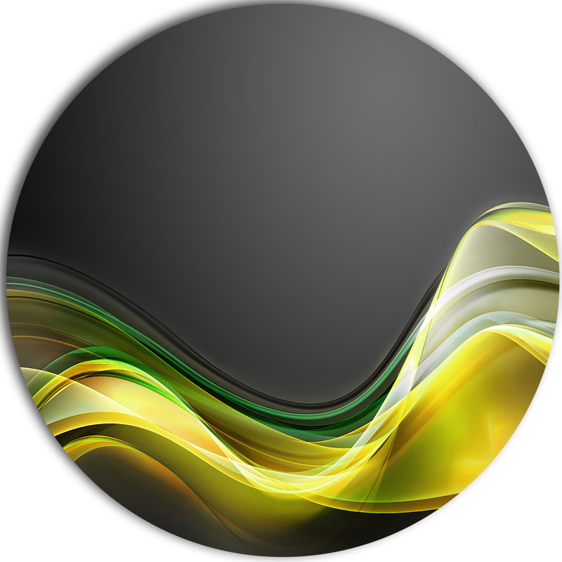 « green gold texture pattern », impression sur métal, H 38 po x l 38 po x P 1 po