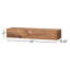 Solid Wood Rectangle Floating Shelf