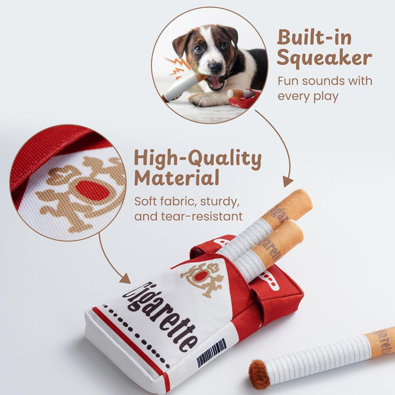Casse-tête amusant avec cache-cache pour chien, jouet de terrier interactif avec 3 peluches pour les petits et moyens chiens