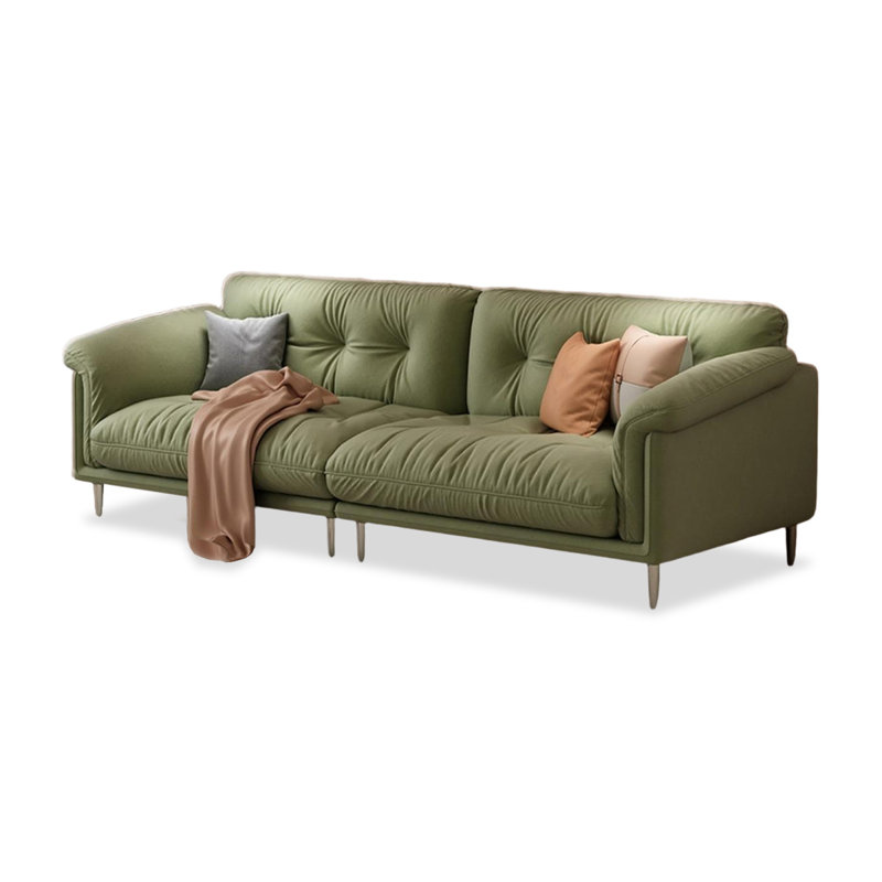 Coussin modulaire en polyester vert, H 33,46 po x l 110,24 po x P 31,5 po, Vert