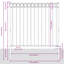 170cm H x 170cm W Metal Border Fencing