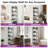 5-Tier Trapezoidal Bookshelf with Lighting and Touch Slider Control-498597039