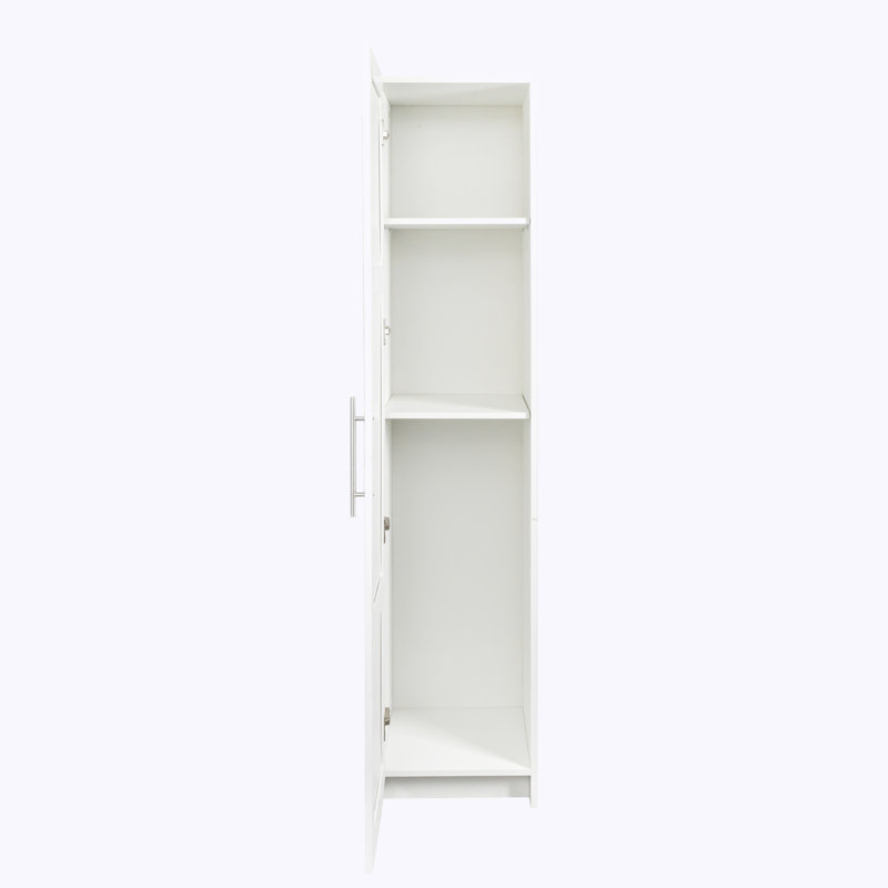 Armoire de rangement murale avec tablettes, Blanc