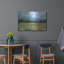  «Abstract Aqua Sky Landscape» par Jean Plout, art mural en métal, 36 po x 24 po-131628316