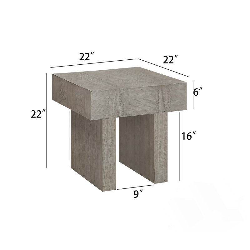 Table de bout rectangulaire