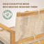 Table de salle à manger extensible Broxton NTC Flexa, table de patio en bois massif de 63 à 94,5 po pour ensembles repas avec chaises Luno Résistant aux intempéries, facile à assembler, naturel