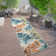 Onley Palm Frond Floral Orange/Ivory/Blue Indoor & Outdoor Area Rug