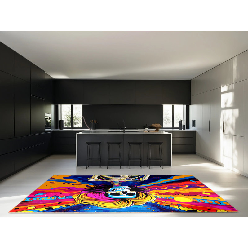 Flux Bloom Rug, Rectangle 4' x 6'