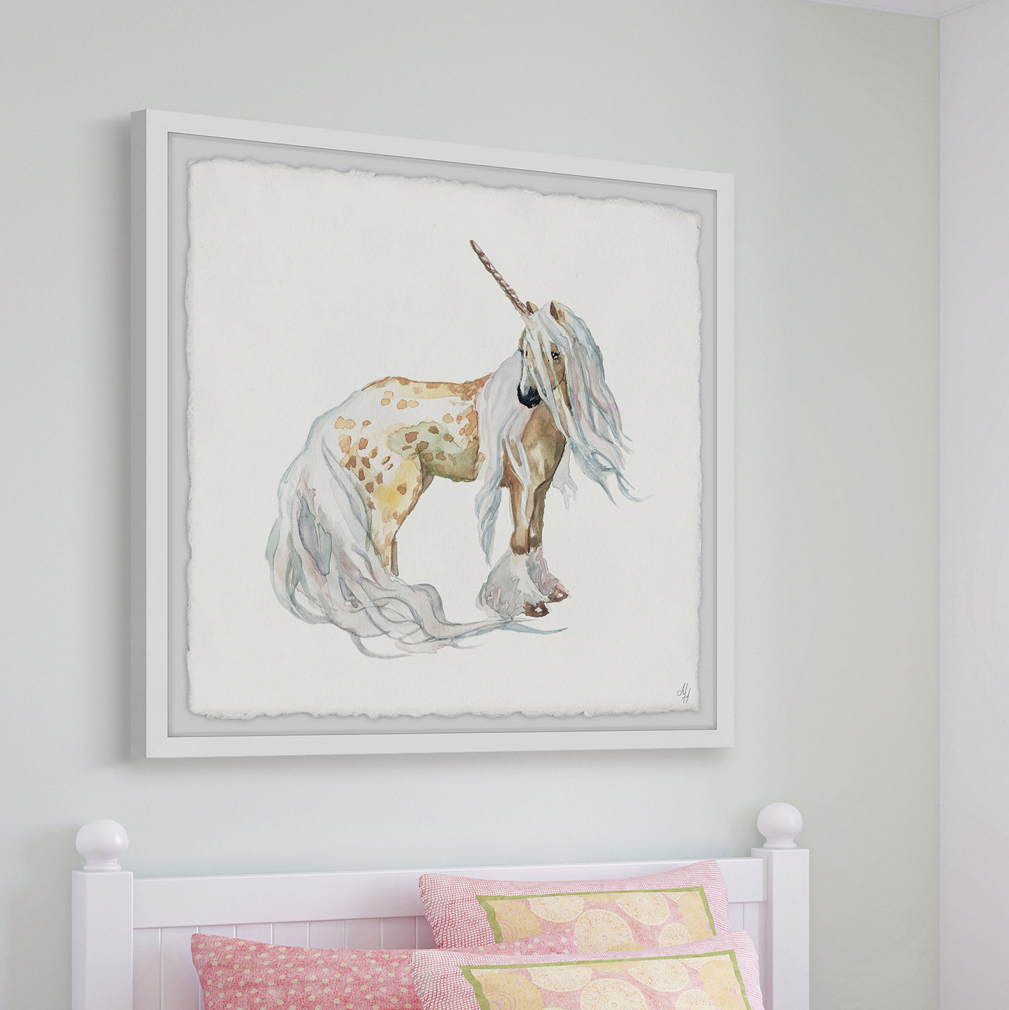 harriet-bee-nina-golden-unicorn-framed-print-wayfair