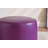11.8In Small Round Faux Leather Upholstered Ottoman-125374300