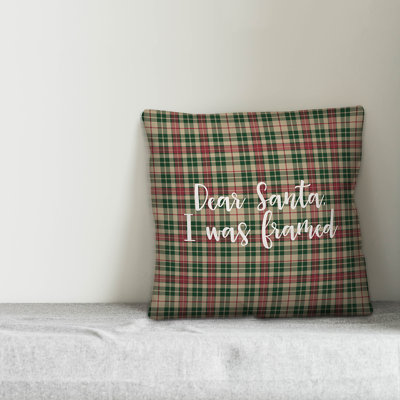 Plaid Throw Pillow
