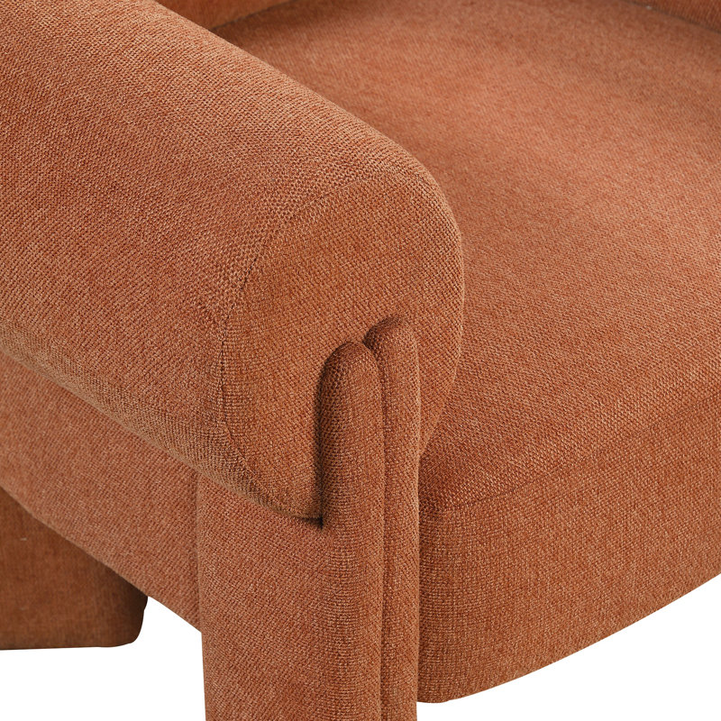 Fauteuil de 36 po Stefano, Tissu cognac