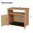 Caetlin Rectangular Wicker/Rattan Outdoor Buffet & Console Table-524207576