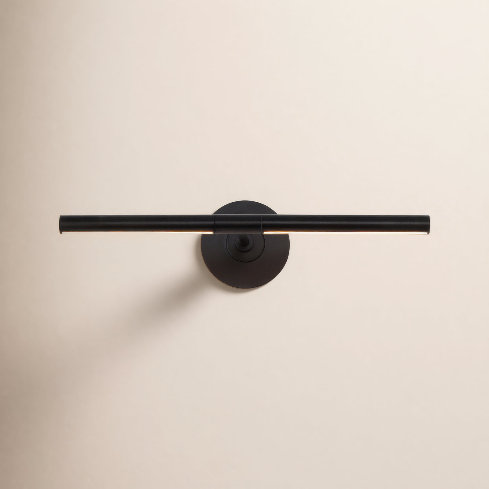 Demontrey Single Light Aluminum Dimmable LED Armed Sconce, 4.5" H x 19" W x 8.75" D, Black/White
