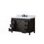 48 po X P 22 po D Ensemble de meuble-lavabo avec comptoir en quartz blanc et robinet-674144361-674144341
