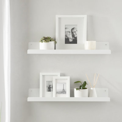 Tara 23.75" W Metal Rectangle Floating Shelves