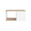 Modern Coffee Table With Space For Storage - 32.23" X 17.69", Rectangular, White Natural Oak 17.69" Deep Rectangular Wide, Oak, Construction