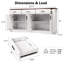 Buffet moderne cannelé avec rangement spacieux-126537902