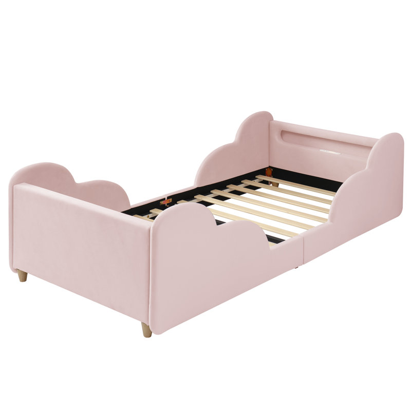 Bed, Pink Velvet 
