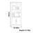 Nordic style solid wood bookcase
