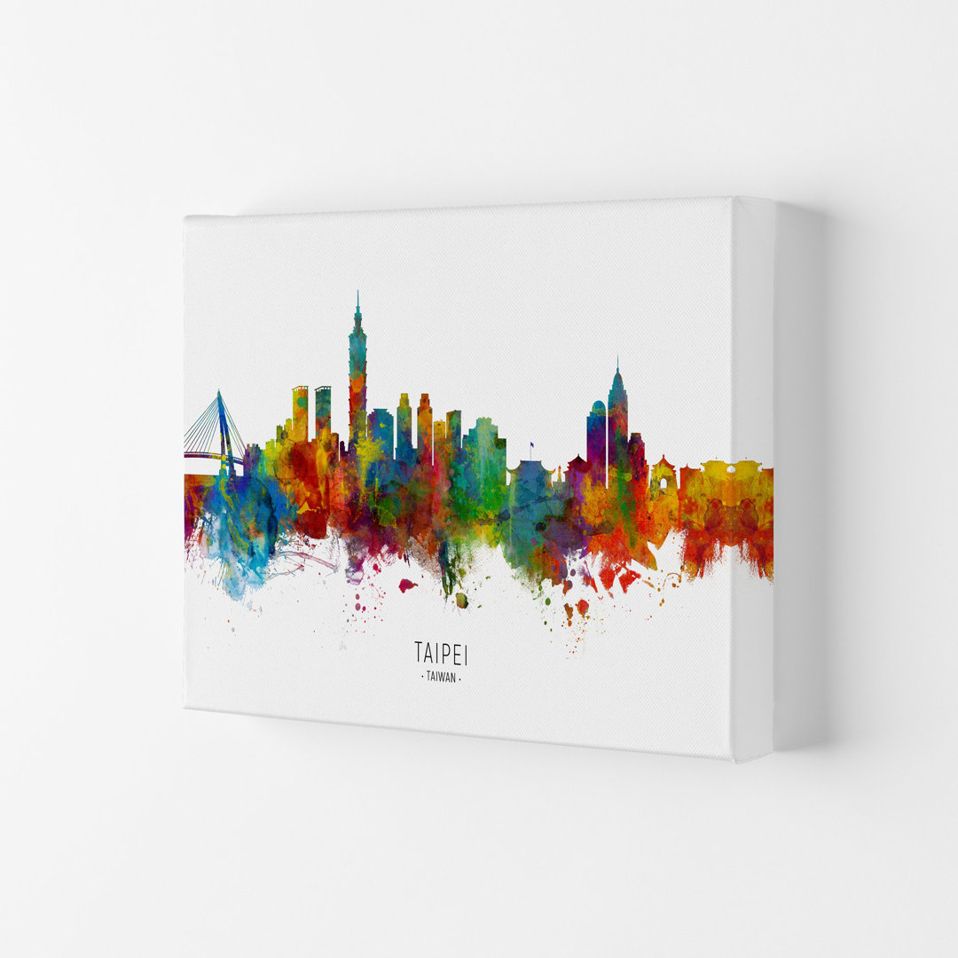 Taipei Taiwan Skyline by Michael Tompsett - Print