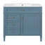 Meuble-lavabo de 36 po avec lavabo supérieur, meuble-lavabo moderne avec 2 tiroirs et tiroir escamotable, meuble-lavabo simple-1266079324-1266079315-1266079320