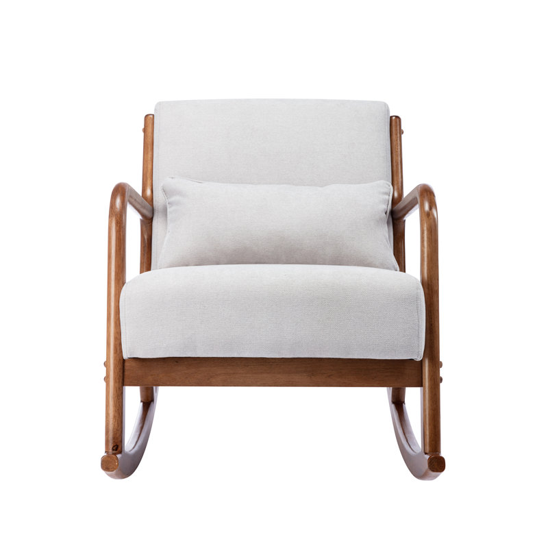 Alcone 65.5 cm Wide Rocking Armchair, Grey