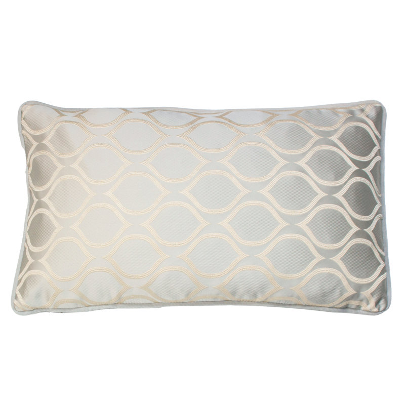 Coelia Geometric Rectangular Lumbar Cushion, Rose, Polyester/Polyfill