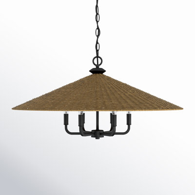 Jared Dimmable Rattan 6-Light Pendant