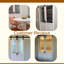 Portes de grange doubles en verre Moru avec trousse de quincaillerie d'installation-75959872