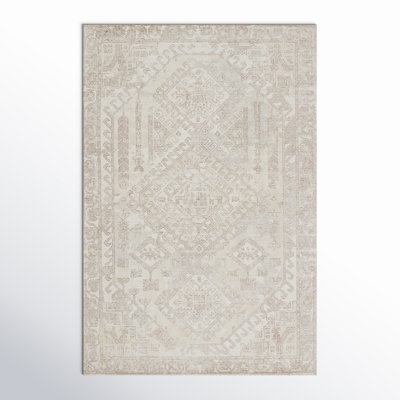 Magers Southwestern Handwoven Light Taupe Area Rug