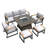 Evander Wicker 5 - Person Patio Conversation Set with Cushions