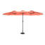 Parasol extérieur double 14,8 pi avec manivelle (orange) (sans base)-1718286027