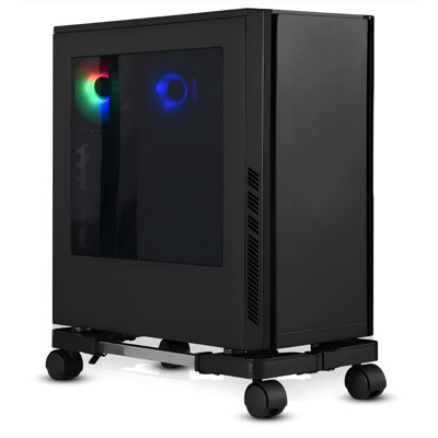 Computer Tower Stand, Adjustable Mobile CPU Stand With Rolling Caster Wheels, Premium PC Tower Stand Holder For Floor Carpet Gaming PC Case