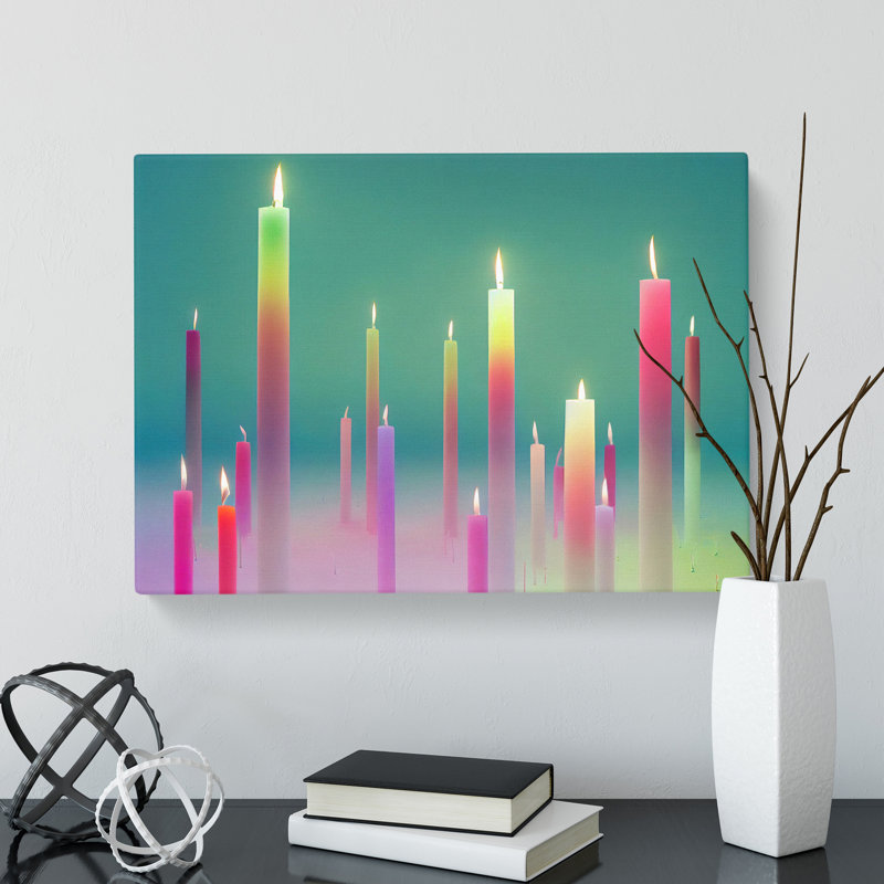 Candle Art Vol.1 - Wrapped Canvas, 35cm H x 50cm W x 3cm D