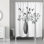 Floral Shower Curtain with Hooks Included