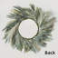 Couronne de pin et de pampa Norfolk - Vert - Décoration de porte, de mur et de fenêtre artificielle pour les fêtes intérieures et extérieures