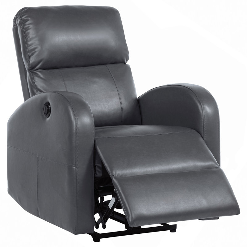 Fauteuil inclinable électrique rembourré, Gris