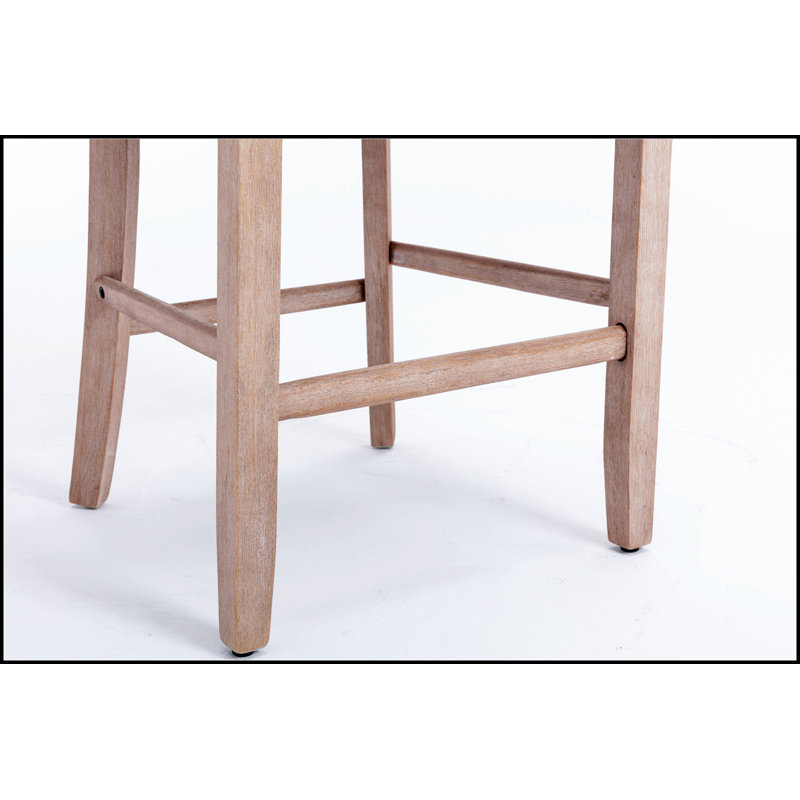 Élégants tabourets de bar rembourrés avec un design capitonné et des pieds en bois durables pour plus de confort et de style