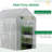 Outsunny 47.25" X 73.25" X 74.25" Walk-In Greenhouse