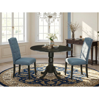 Mckeown 2 - Person Solid Wood Solid Wood Top Pedestal Dining Set