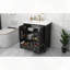 Armoire multifonctionnelle pour salle de bain avec lavabo avec portes et tablette réglable-404437712